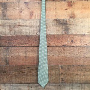 Vinyard Vines Light Green Silk Necktie Golf Motif